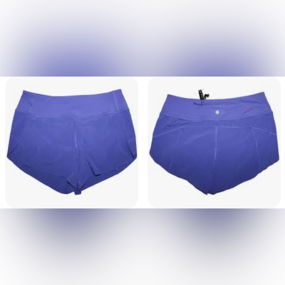 Athleta Purple Athletic Shorts High-Waisted Stretch